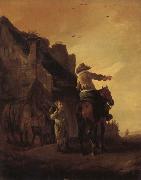 Philips Wouwerman A Rider Conversing with a Peasant oil painting picture wholesale